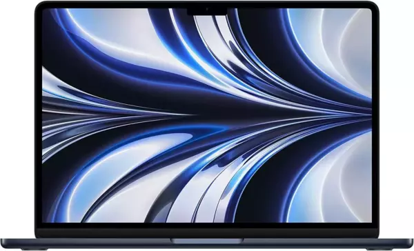 Ноутбук Apple MacBook Air A2681, 13.6", IPS, Apple M2 8 core 8ГБ, SSD 256ГБ, полночный (mly33zp/a)