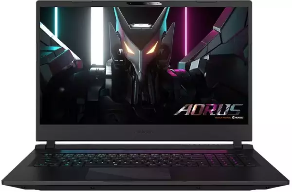 Ноутбук Gigabyte Aorus 17 9SF, 17.3", IPS, Intel Core i5 12500H, DDR5 16ГБ, SSD 512ГБ, NVIDIA GeForce RTX 4070 для ноутбуков 8ГБ, черный (9sf-e3kz253sd)