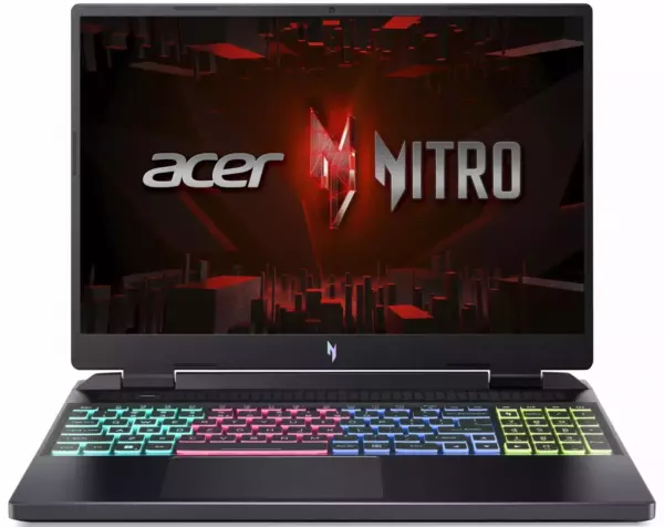 Ноутбук Acer Nitro AN16-41-R3YQ, 16", IPS, AMD Ryzen 7 7735H, DDR5 16ГБ, SSD 1024ГБ, NVIDIA GeForce RTX 4070 для ноутбуков 8ГБ, черный (nh.qkdcd.001)