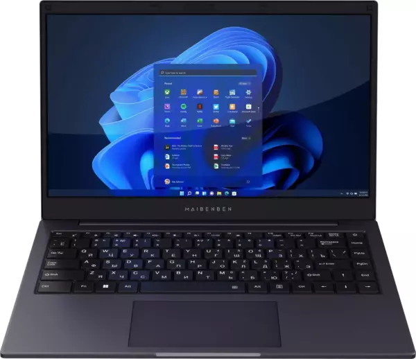 Ноутбук Maibenben S14A-R545UM, 14", IPS, AMD Ryzen 5 Pro 4650U, DDR4 8ГБ, SSD 256ГБ, AMD Radeon Graphics, темно-синий (s14a-r545uma1shure0)