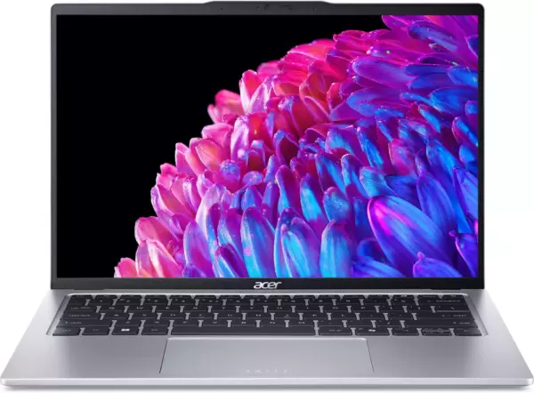 Ноутбук Acer Swift Go SFG14-73-70EH, 14", OLED, Intel Core Ultra 7 155H, LPDDR5x 16ГБ, SSD 1024ГБ, Intel Arc, серебристый (nx.ksgcd.002)