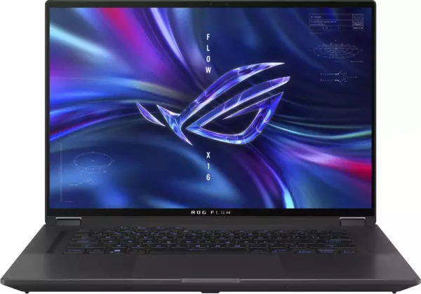 Ноутбук Asus ROG Flow GV601VI-NL062W, 16", IPS, Intel Core i9 13900H, DDR5 32ГБ, SSD 1024ГБ, NVIDIA GeForce RTX 4070 для ноутбуков 8ГБ, черный (90nr0g01-m00390)