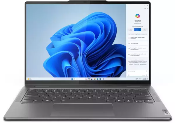 Ноутбук Lenovo Yoga 7 14IML9, 14", OLED, Intel Core Ultra 5 125H, LPDDR5x 16ГБ, SSD 1024ГБ, Intel Arc, темно-серый (83dj0095ru)