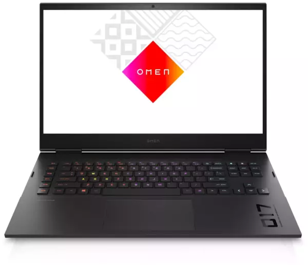 Ноутбук HP Omen 17-cm2006ci, 17.3", IPS, Intel Core i7 13700HX, DDR5 16ГБ, SSD 1024ГБ, NVIDIA GeForce RTX 4070 для ноутбуков 8ГБ, черный (a1ab9ea)