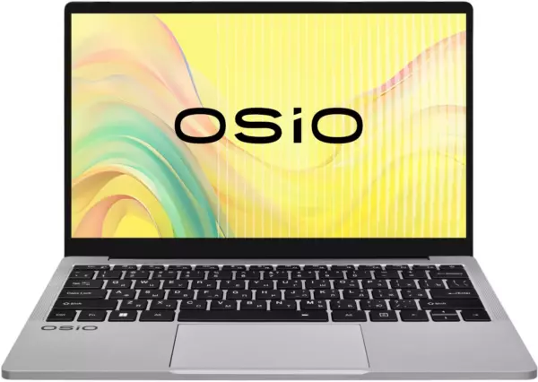 Ноутбук Osio FocusLine F140i-011, 14", IPS, Intel Core i5 1155G7, DDR4 16ГБ, SSD 512ГБ, Intel Iris Xe graphics, серый