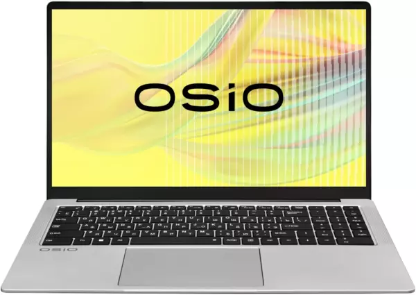 Ноутбук Osio FocusLine F160a-002, 16.1", IPS, AMD Ryzen 5 5500U, DDR4 16ГБ, SSD 512ГБ, AMD Radeon, серый