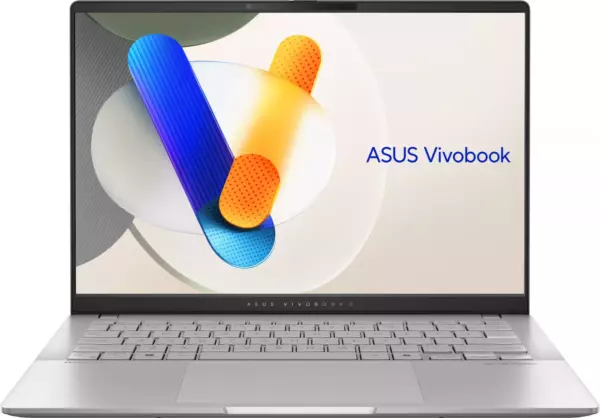 Ноутбук Asus VivoBook M5406WA-QD127, 14", OLED, AMD Ryzen AI 9 365, LPDDR5x 24ГБ, SSD 1024ГБ, AMD Radeon 880M, серебристый (90nb14p1-m007l0)