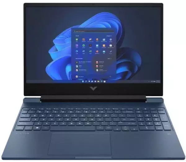 Ноутбук HP Victus 15-fa0033dx, 15.6", IPS, Intel Core i5 12450H, DDR4 8ГБ, SSD 512ГБ, NVIDIA GeForce RTX 3050 для ноутбуков 4ГБ, синий (9t9r8ua)
