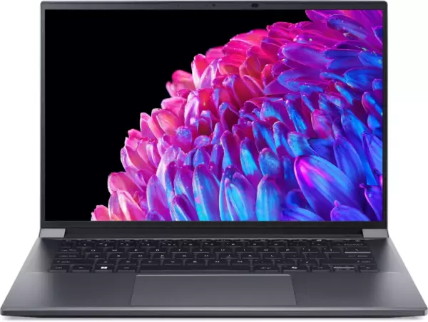 Ноутбук Acer Swift X 14 SFX14-72G-76LG, 14.5", OLED, Intel Core Ultra 7 155H, LPDDR5x 16ГБ, SSD 1024ГБ, NVIDIA GeForce RTX 4060 для ноутбуков 8ГБ, металлический (nx.kr8cd.001)