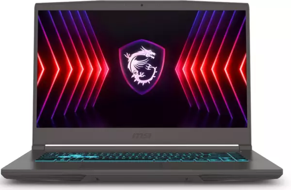 Ноутбук MSI Thin 15 B12UCX-2633XRU, 15.6", IPS, Intel Core i5 12450H, DDR4 16ГБ, SSD 512ГБ, NVIDIA GeForce RTX 2050 4ГБ, серый (9s7-16r831-2633)