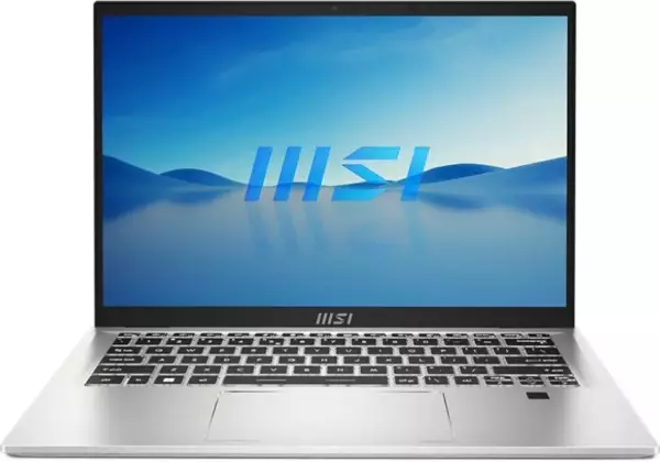 Ноутбук MSI Prestige 14H B12UCX-608US, 14", IPS, Intel Core i5 12500H, LPDDR5 16ГБ, SSD 512ГБ, NVIDIA GeForce RTX 2050 4ГБ, серебристый (9s7-14f122-608)