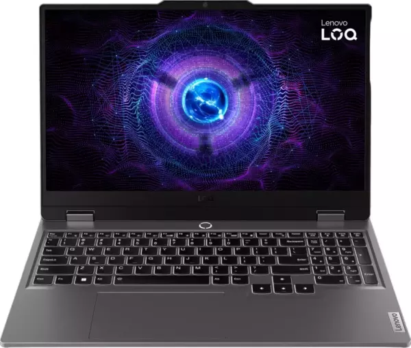 Ноутбук Lenovo LOQ 15IRX9, 15.6", IPS, Intel Core i7 13650HX, DDR5 16ГБ, SSD 1024ГБ, NVIDIA GeForce RTX 4060 для ноутбуков 8ГБ, серый (83dv00njrk)