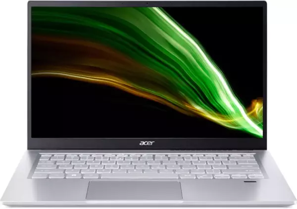 Ноутбук Acer Swift 3 SF314-43, 14", IPS, AMD Ryzen 7 5700U, LPDDR4x 16ГБ, SSD 512ГБ, AMD Radeon Graphics, серебристый (nx.ab1er.011)