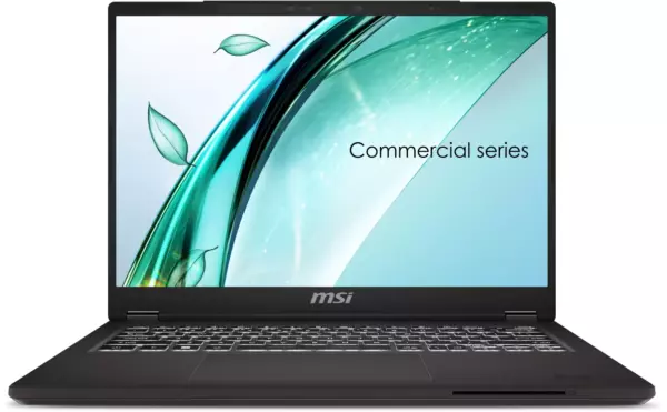 Ноутбук MSI Commercial 14 H A13MG-002US, 14", IPS, Intel Core i5 13420H, DDR4 16ГБ, SSD 512ГБ, Intel Iris Xe graphics, серый (9s7-14l111-002)