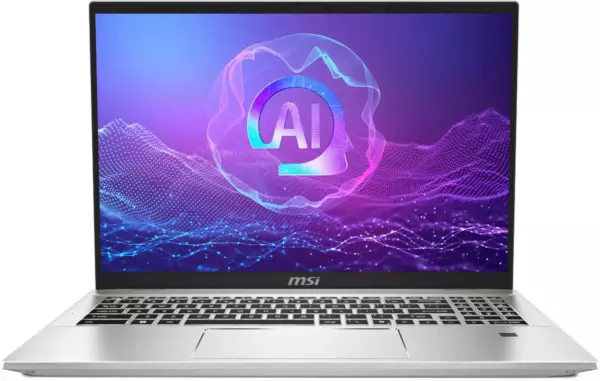 Ноутбук MSI Prestige A16 AI+ A3HMG-083RU, 16", OLED, AMD Ryzen AI 9 365, LPDDR5x 32ГБ, SSD 1024ГБ, AMD Radeon 880M, серебристый (9s7-159k32-083)