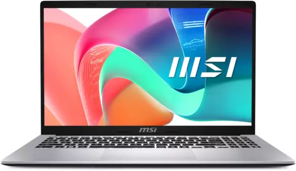 Ноутбук MSI Modern 15 F13MG-202XRU, 15.6", IPS, Intel Core i7 1355U, DDR4 16ГБ, SSD 1024ГБ, Intel Iris Xe graphics, серебристый (9s7-15s122-202)