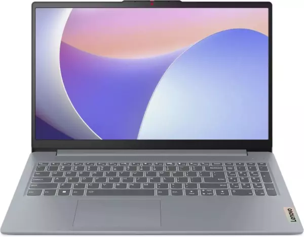 Ноутбук Lenovo IP Slim 3 15IAH8, 15.6", IPS, Intel Core i5 12450H, LPDDR5 8ГБ, SSD 512ГБ, Intel UHD Graphics, серый (83er00d3rk)