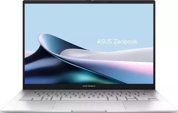 Ноутбук Asus Zenbook UX3405MA-QD1017, 14", OLED, Intel Core Ultra 9 185H, LPDDR5x 32ГБ, SSD 512ГБ, Intel Arc, серебристый (90nb11r2-m01uc0)