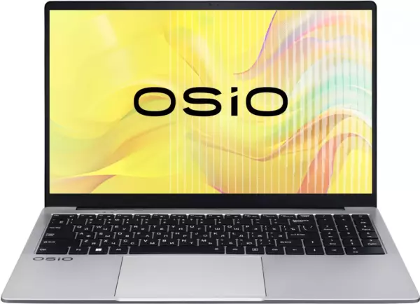 Ноутбук Osio FocusLine F150a-004, 15.6", IPS, AMD Ryzen 5 5560U, DDR4 16ГБ, SSD 512ГБ, AMD Radeon Graphics, серый