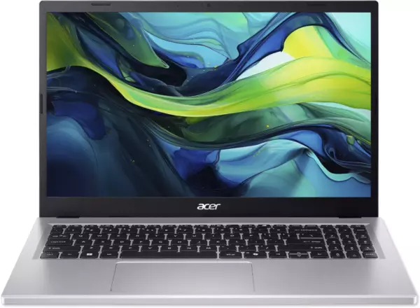 Ноутбук Acer Aspire Go AG15-41P-R4XX, 15.6", IPS, AMD Ryzen 7 7735HS, DDR5 16ГБ, SSD 1024ГБ, AMD Radeon 680M, серебристый (nx.j7fcd.001)