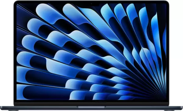 Ноутбук Apple MacBook Air A3241, 15.3", IPS, Apple M4 10 core 16ГБ, SSD 256ГБ, полночный (mw1l3hn/a)